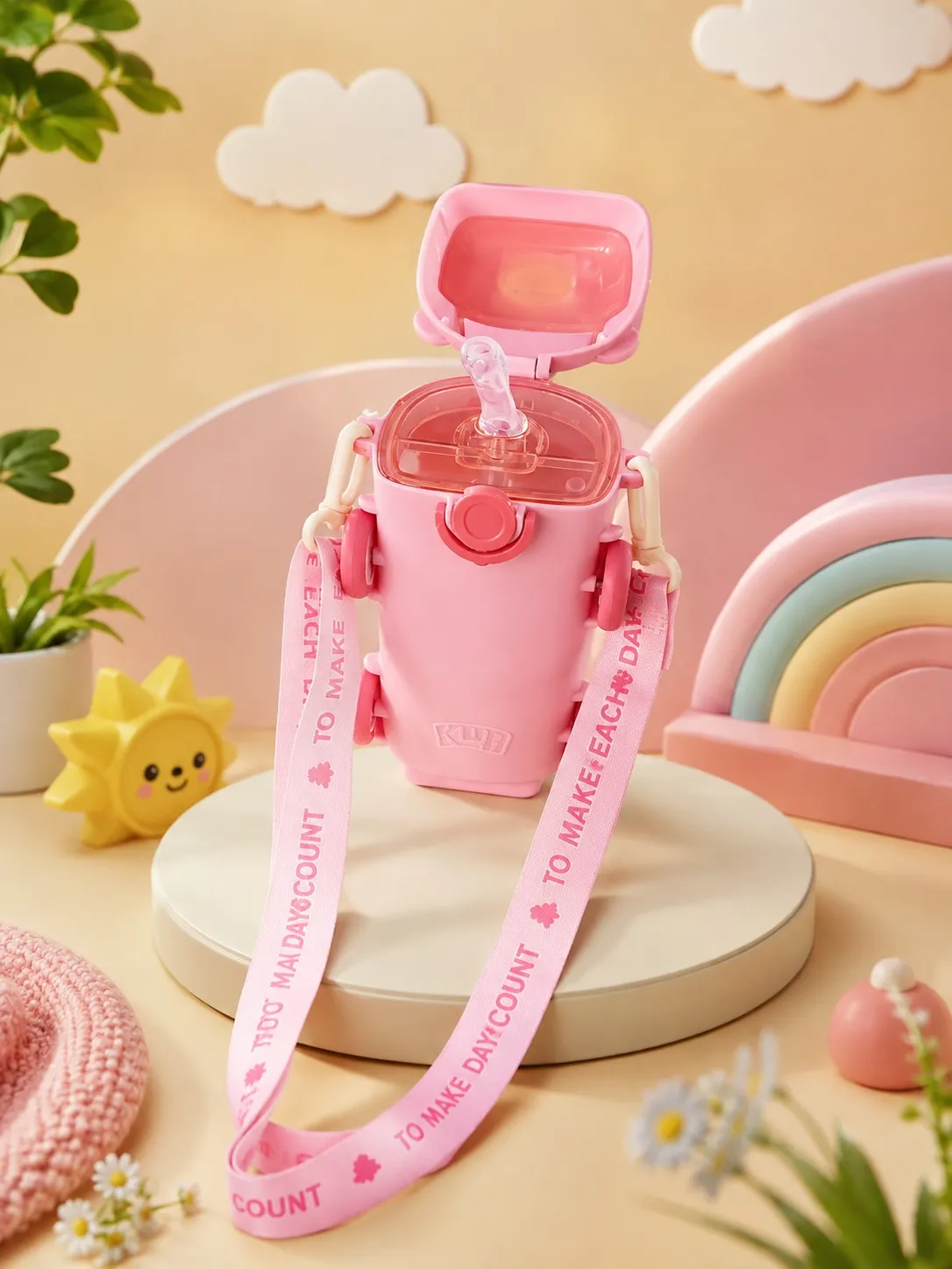 Sewad Pink Premium Cool Cute Bus Kids Sipper Cup — bulk from ₹251