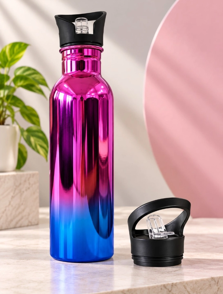 Pink Premium Gradient Sports Water Bottle — bulk from ₹282
