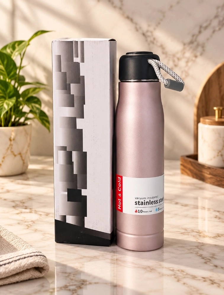 Pink Vacuum Insulated Stainless Steel Sports Water Bottle
