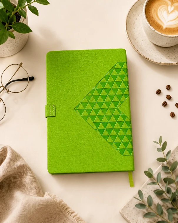 Pista Green Diamond Texture Magnetic Diary — bulk from ₹267