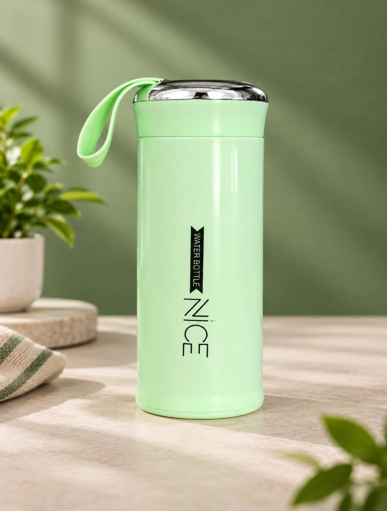 Pista Green Dual Layer Glass Water Bottle