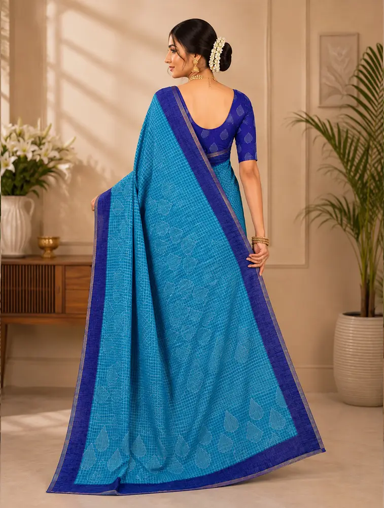 Pistachio  Womens Pure Linen Premium Weaves Sarees — bulk from ₹1521