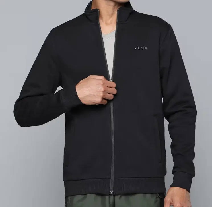 Polycotton 250 to 300 GSM Zipper Hoodie Without Hood