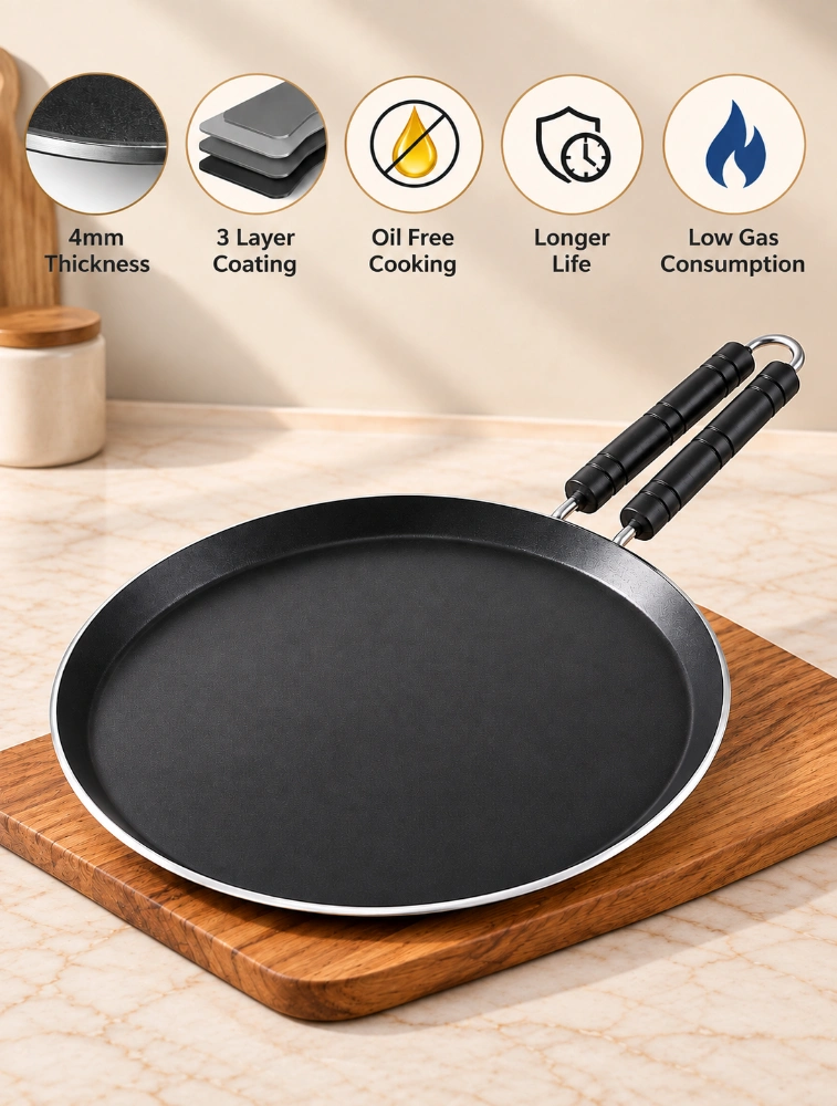 Premium Non Stick 5 MM Flat Dosa Tawa