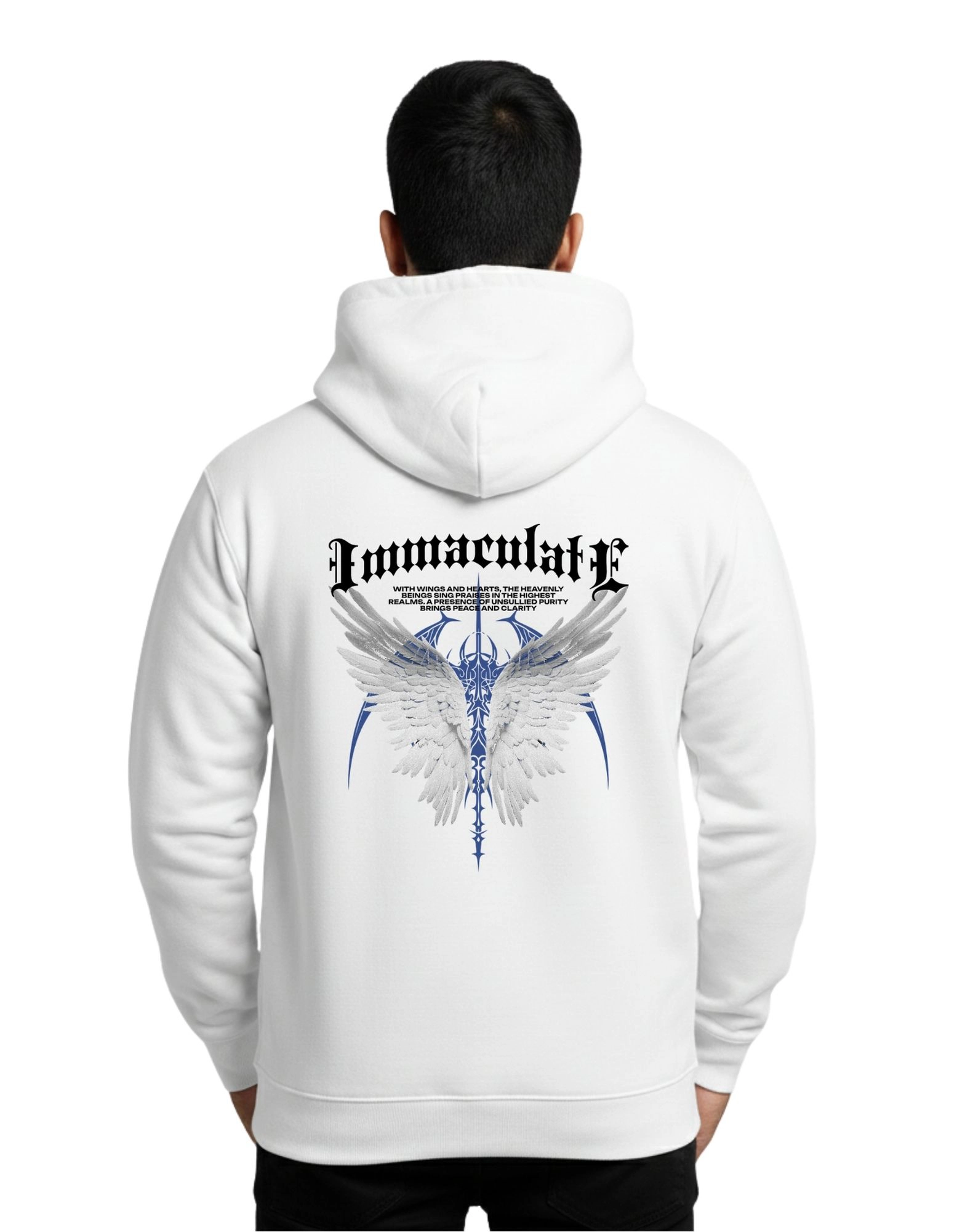 Pure Soul Cotton Hoodie Without Zipper 300 GSM White