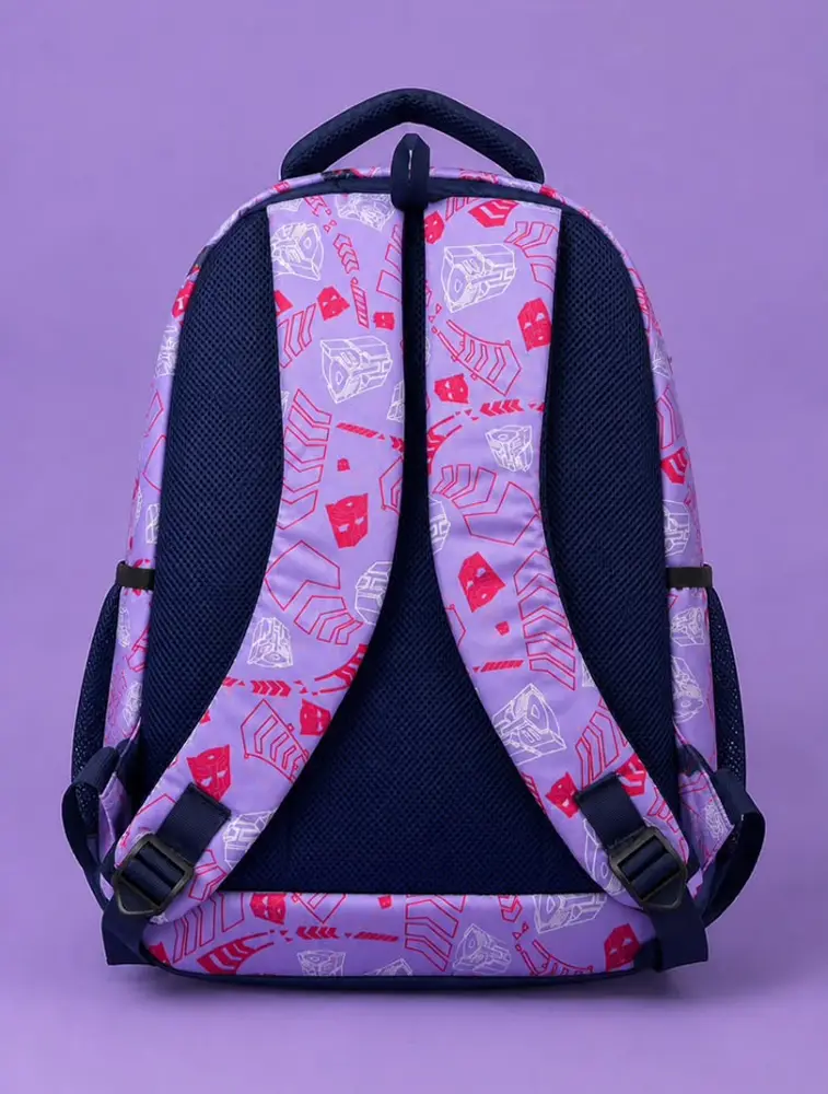 Purple  Unisex Polyester School Bags 