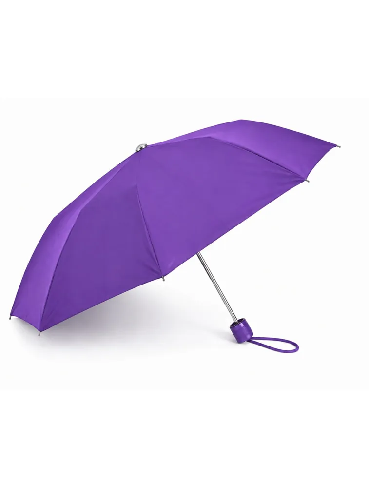 Purple Portable 3 Fold Umbrella