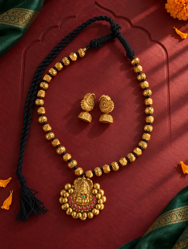 Red Divine Grace Terracotta Jewellery Set