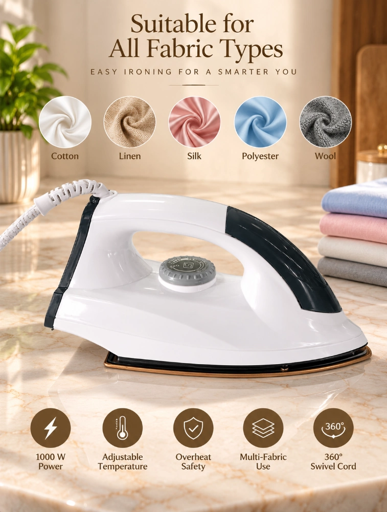 Red Kitchen Chef Hunk Dry Iron 1000Watts