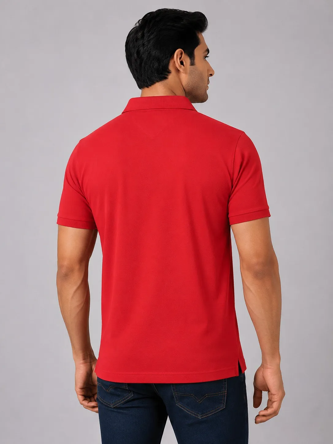 Red Mens AeroPiq Mars 210 GSM Polo TShirt