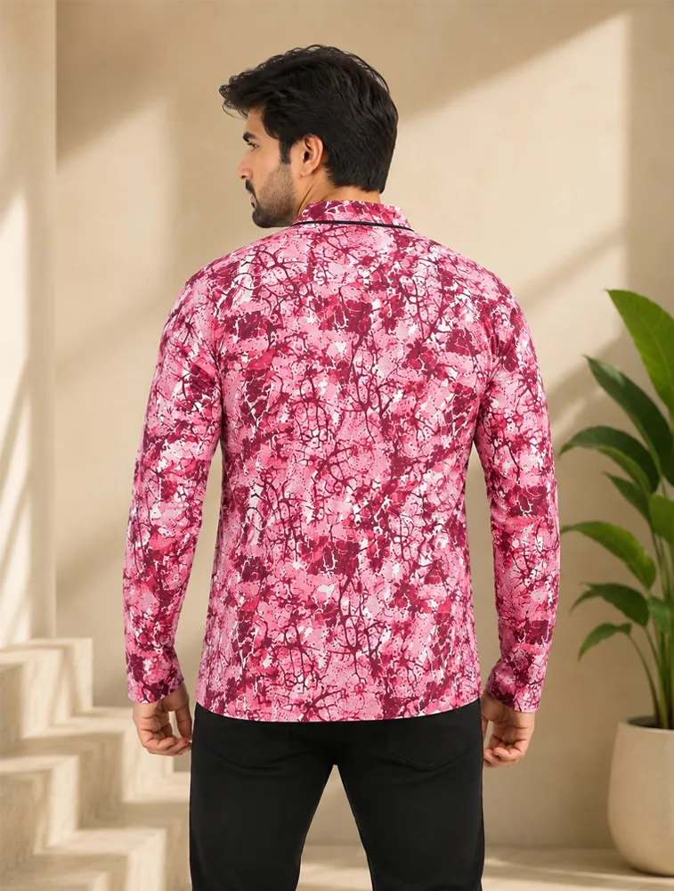 Red Mens Premium Printed Jackets