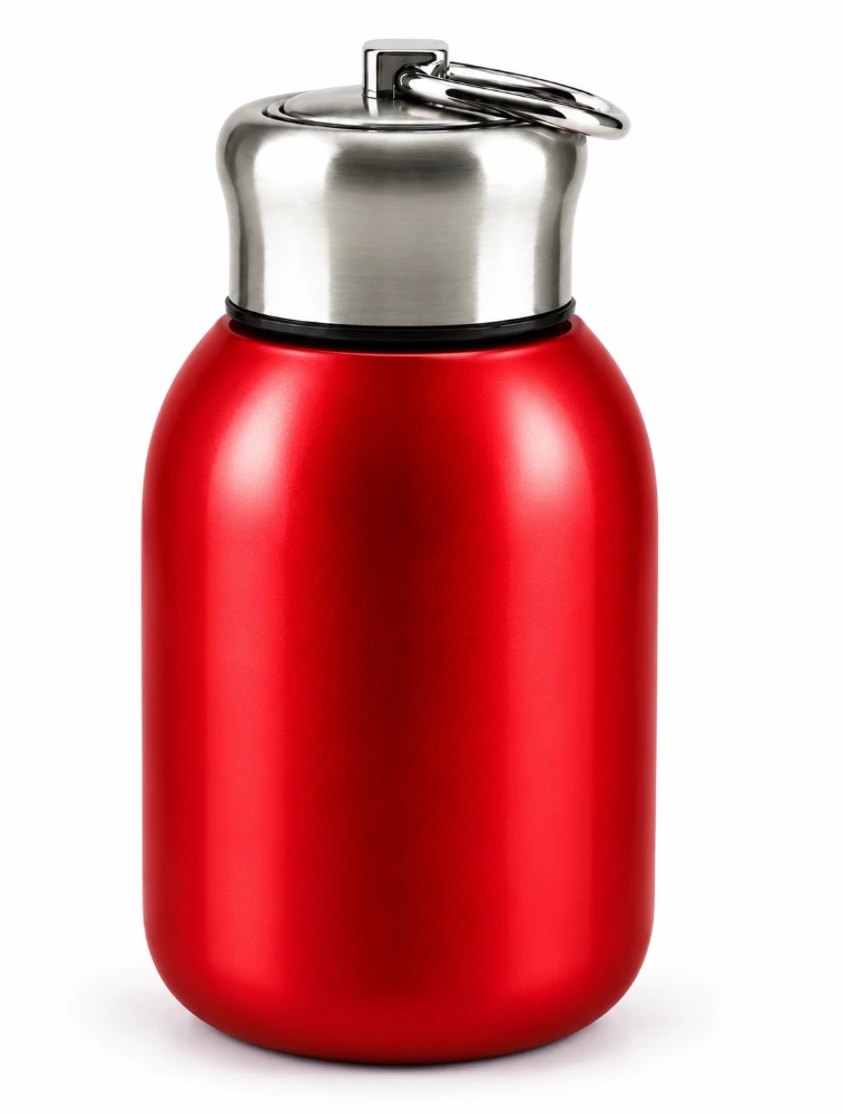 Red Mini Stainless Steel Vacuum Flask