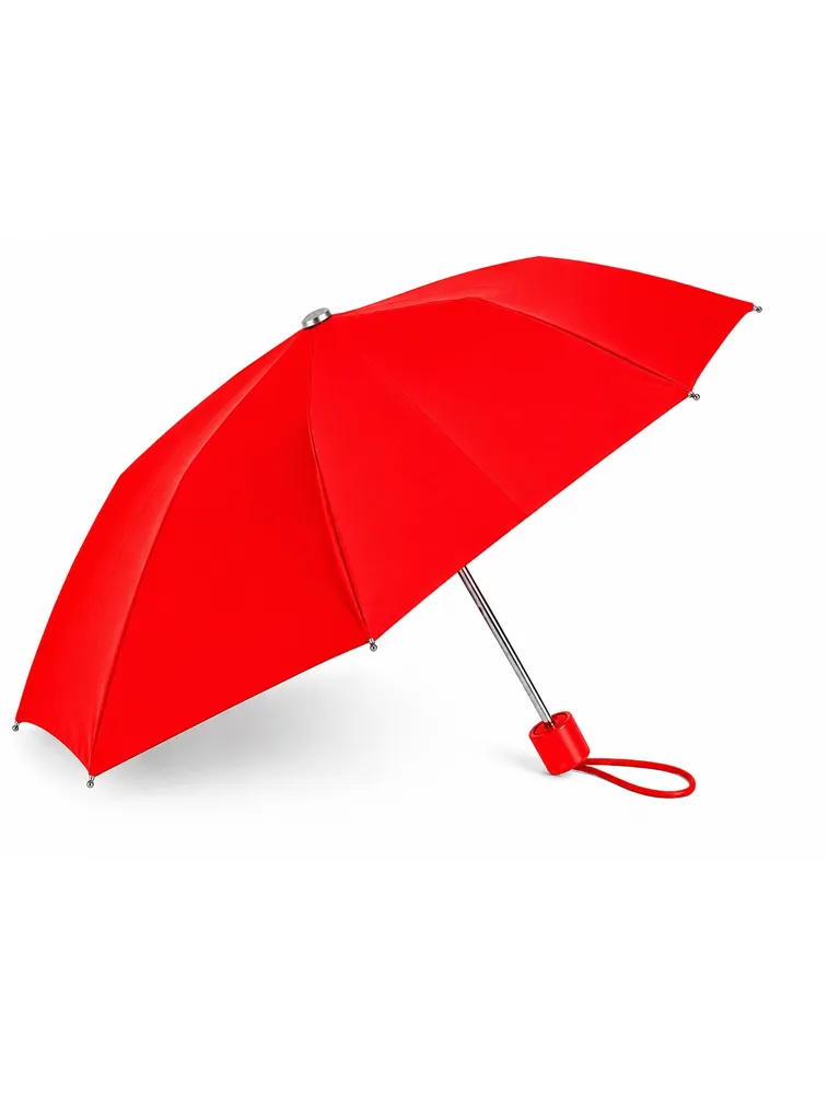 Red Portable 3 Fold Umbrella