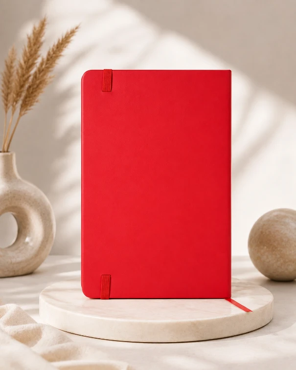 Red Premium Solid Cover Magnetic Pen Diary — bulk from ₹173