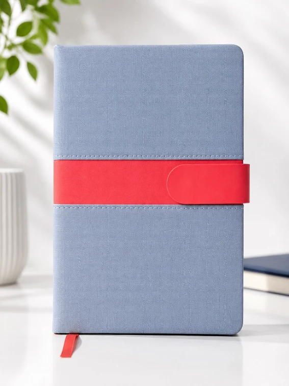 Red Signature Contrast Belt Diary