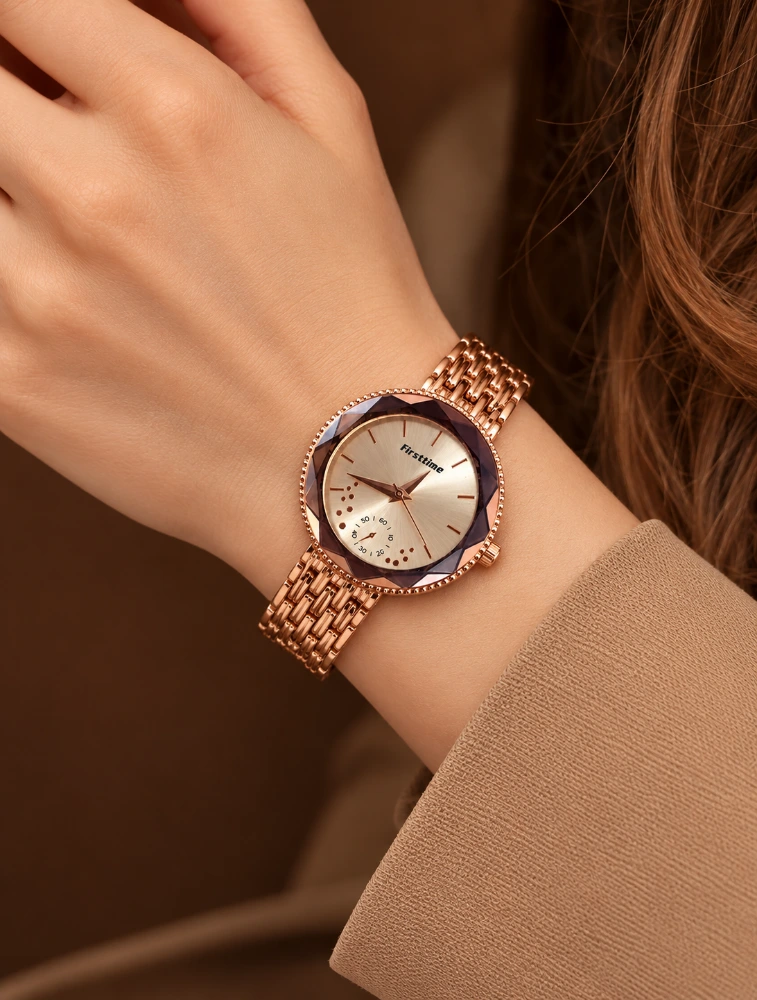 Rose Gold  Womens Radiance Analog Watch