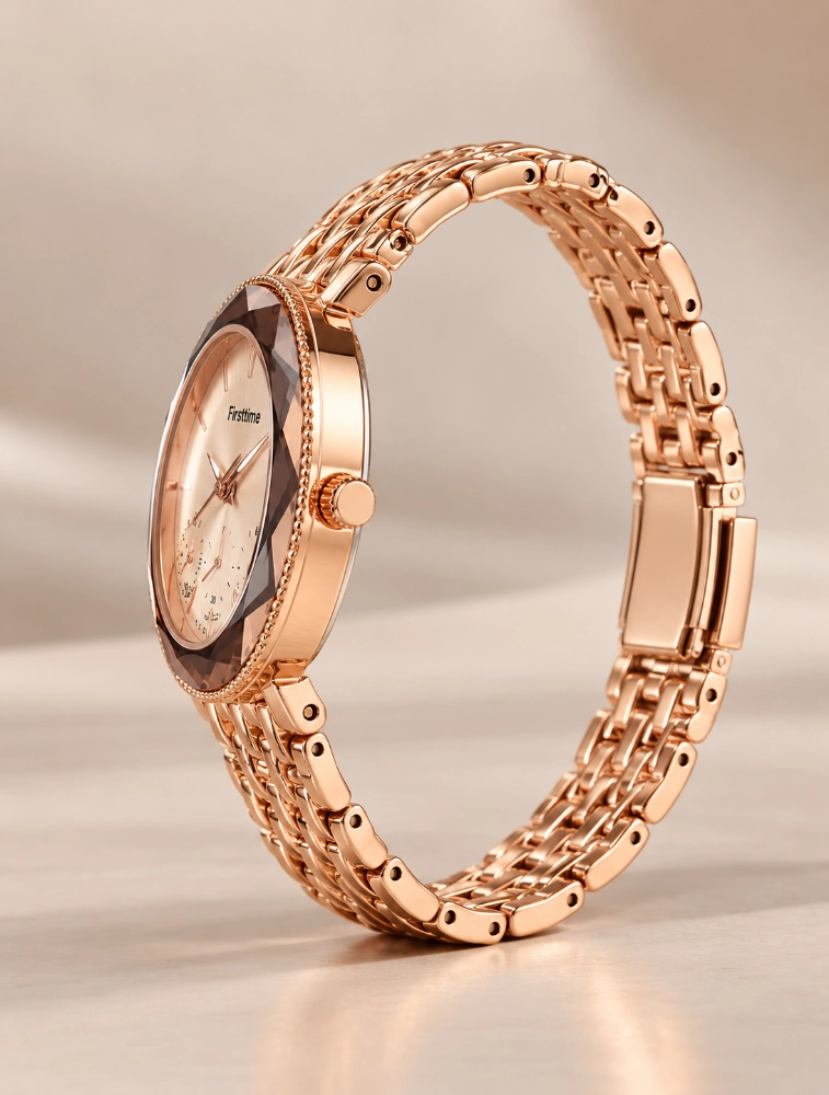 Rose Gold Womens Radiance Analog Watch