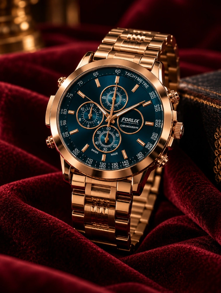Rose Gold Classic Chronograph Watch