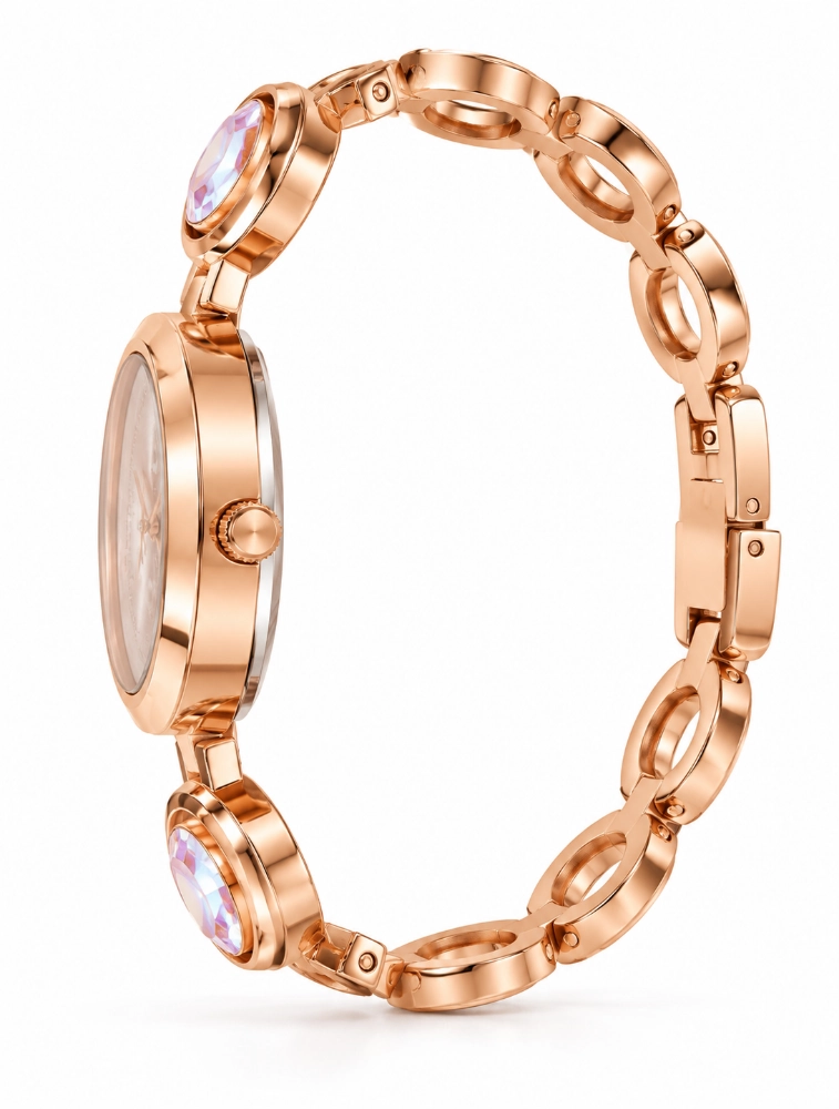 Rose Gold Elara Charm Elegant Womens Watch