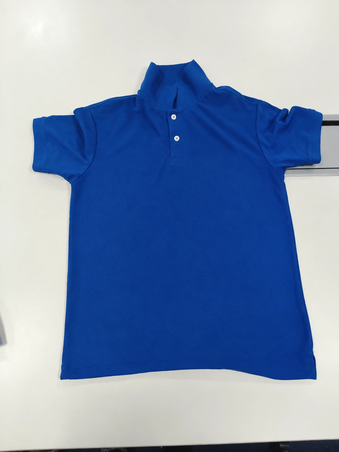 Royal Blue Cotton 220 GSM Polo Half Sleeve T Shirt with Side Slit