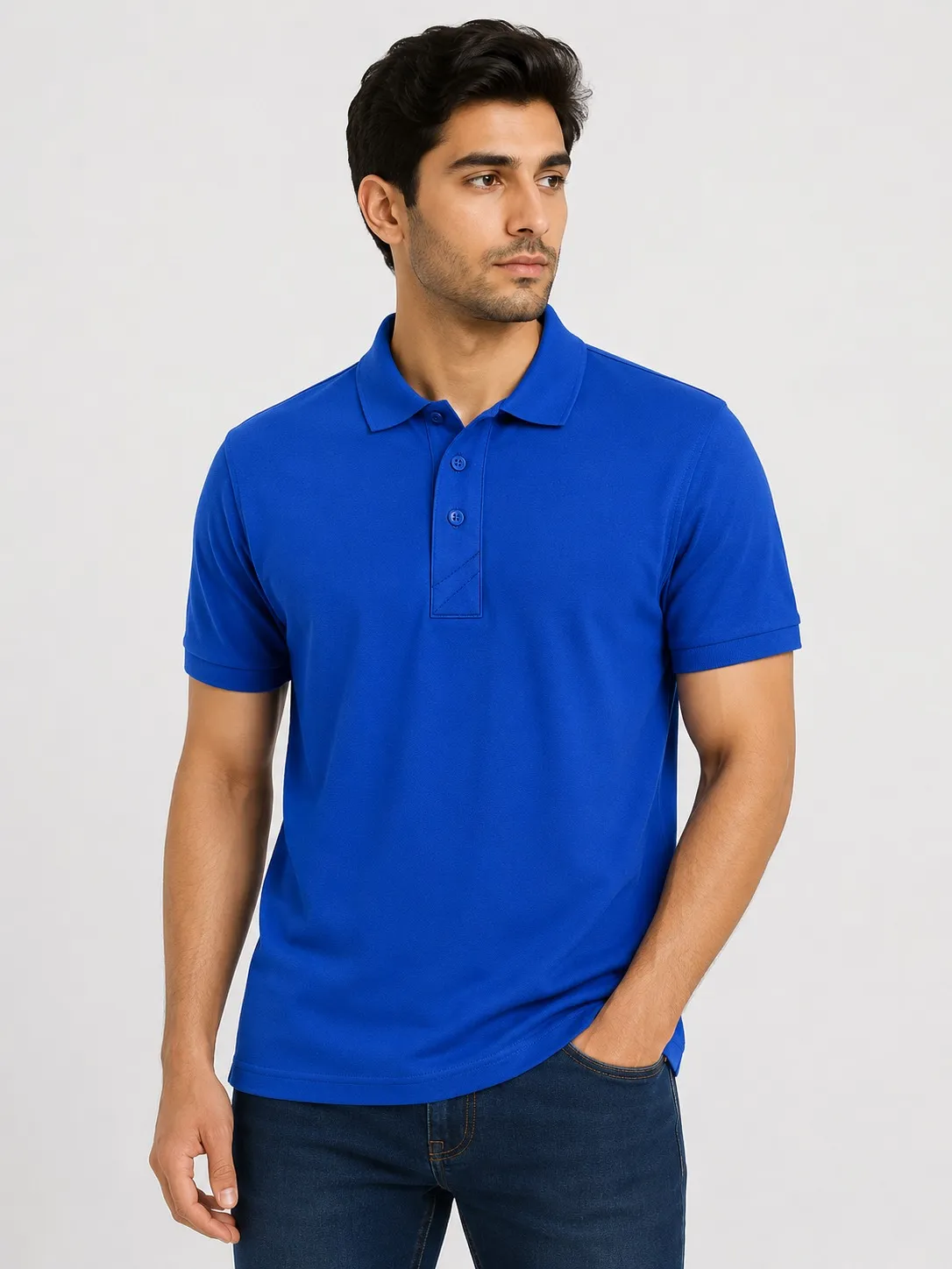 Royal Blue Mens Mars Baby Pique 210 GSM Polo TShirt