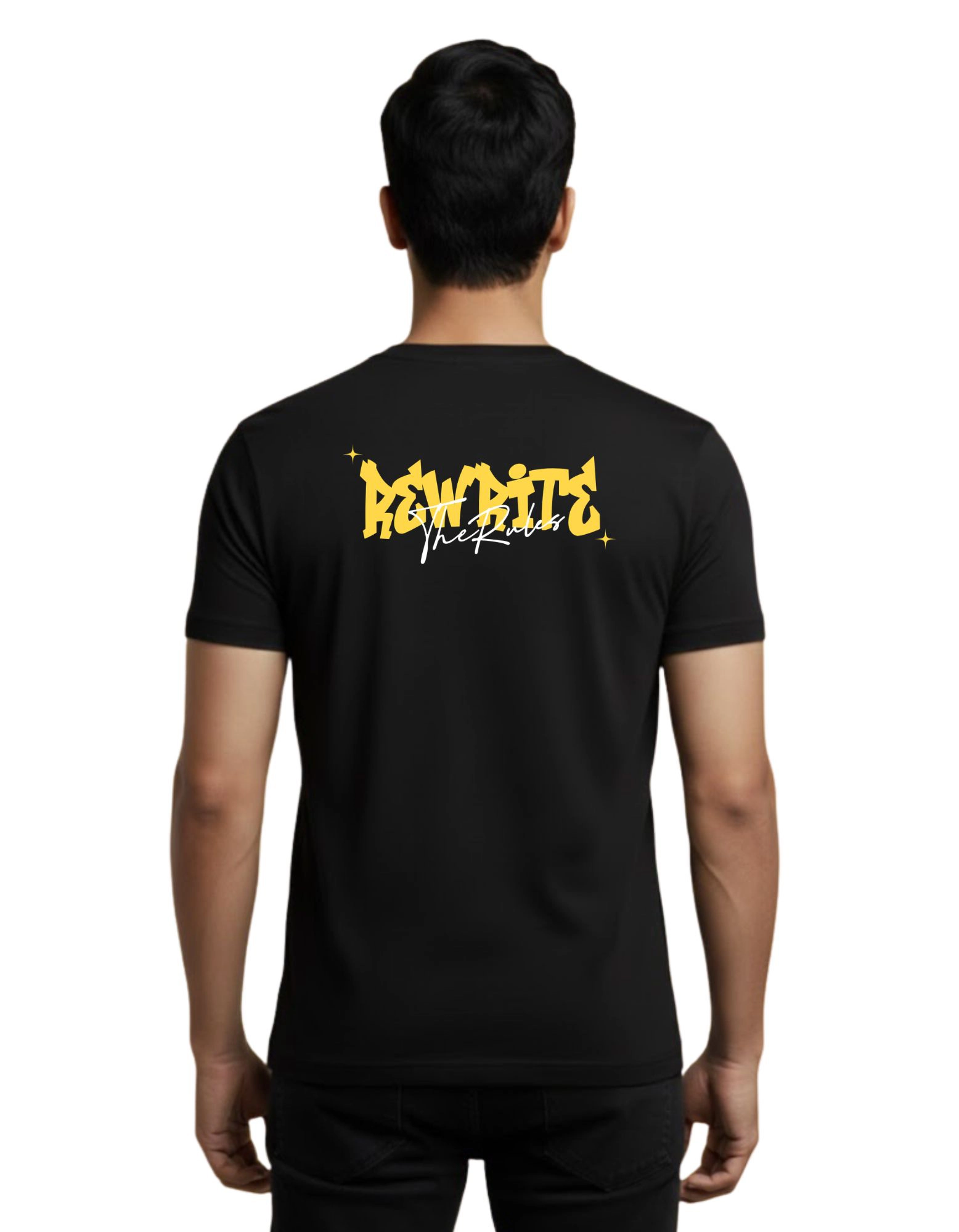 Rule The Streets Cotton Round Neck T-Shirt 180 GSM Black