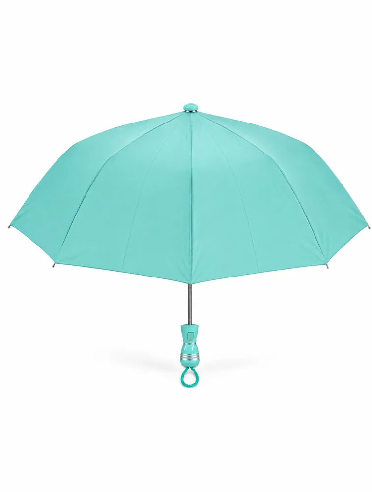 Summer Sage Green Automatic Compact Travel Umbrella — bulk from ₹173