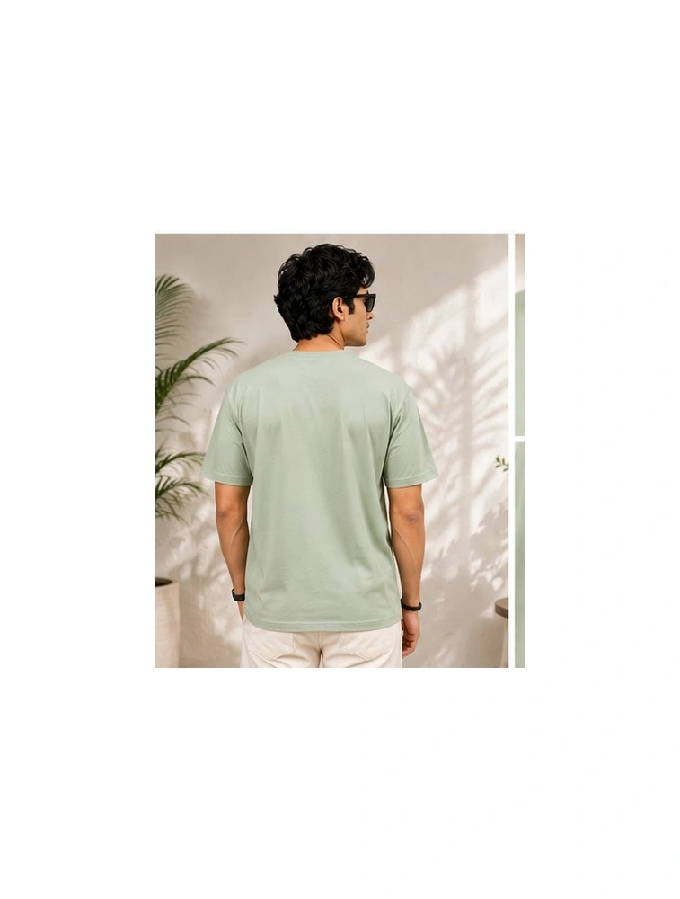Sage Green Classic Men Oversized T Shirt