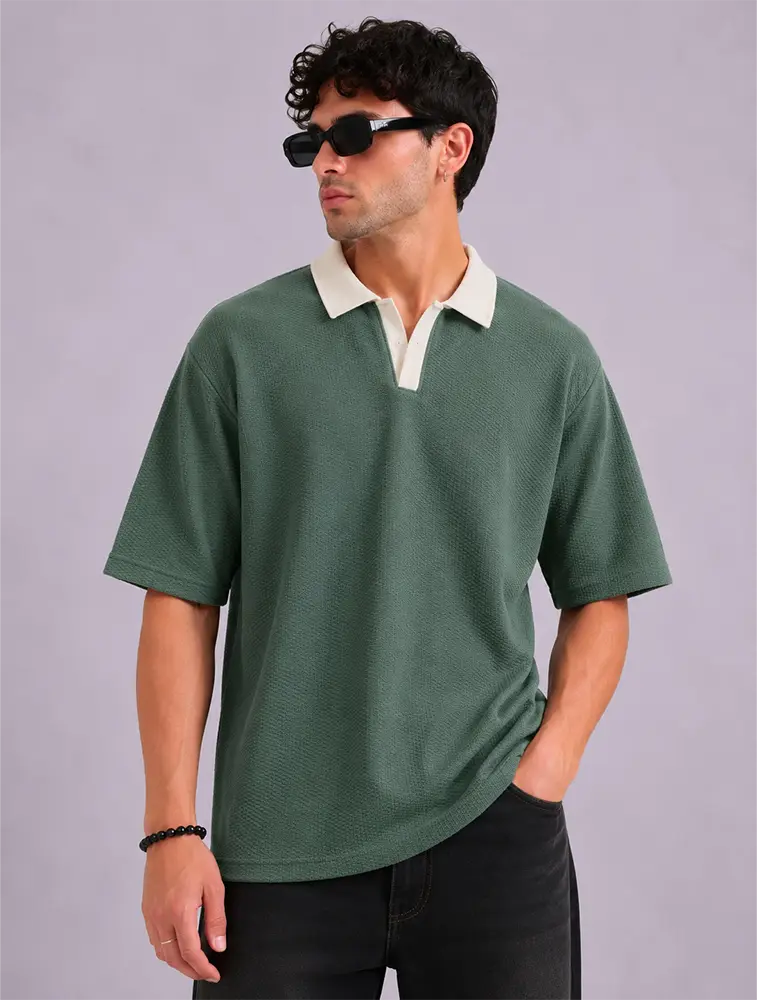 Men’s Popcorn Half Sleeve Polo T Shirt — bulk from ₹392