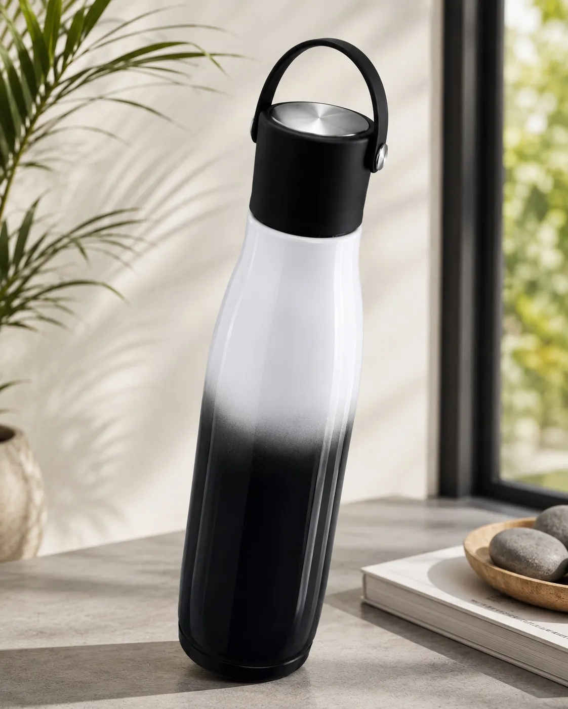 Sewad Black Premium Dual Colors Gradient Insulated Stainless Steel Water Bottle