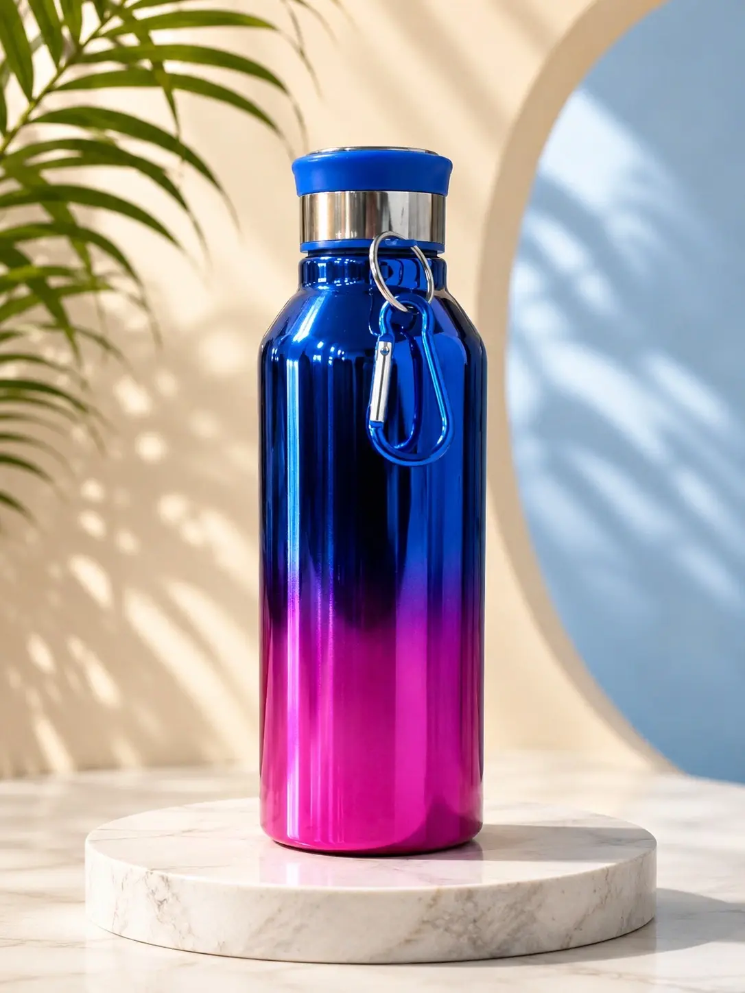 Sewad Royal Blue And Pink Stainless Steel Water Bottle — bulk from ₹267