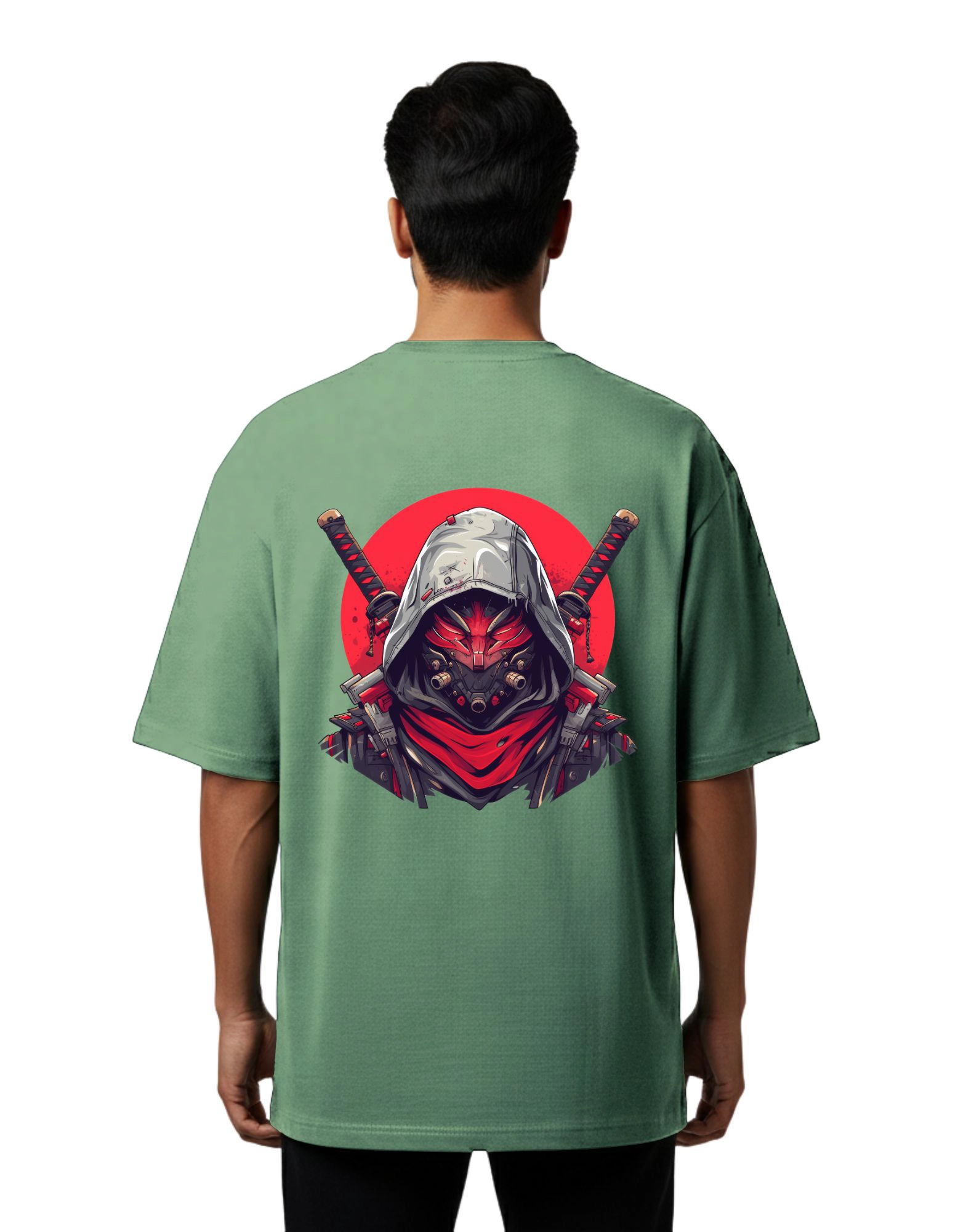 Shadow Samurai Oversized French Terry 240 GSM T-Shirt D Green
