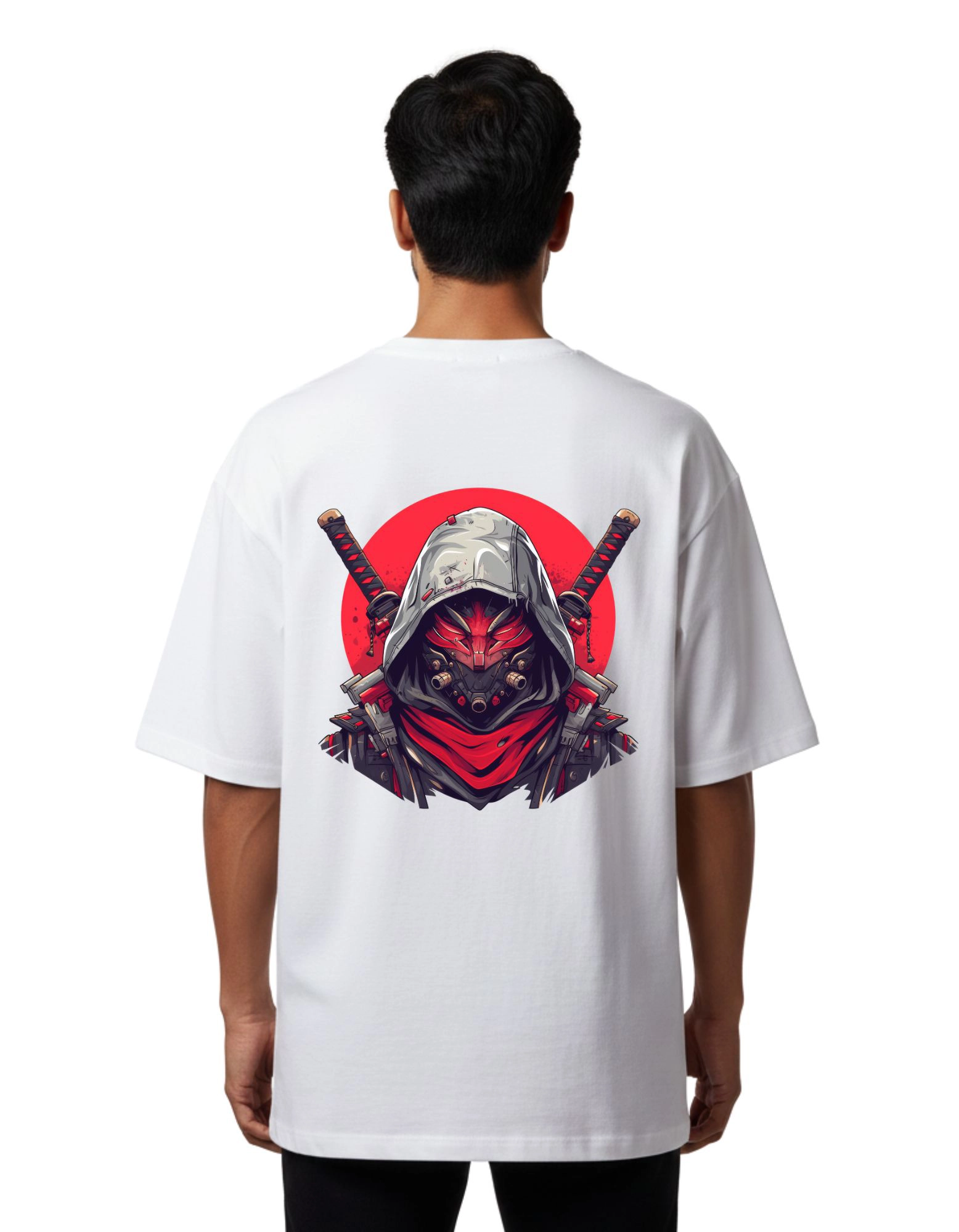 Shadow Samurai Oversized French Terry 240 GSM T-Shirt White
