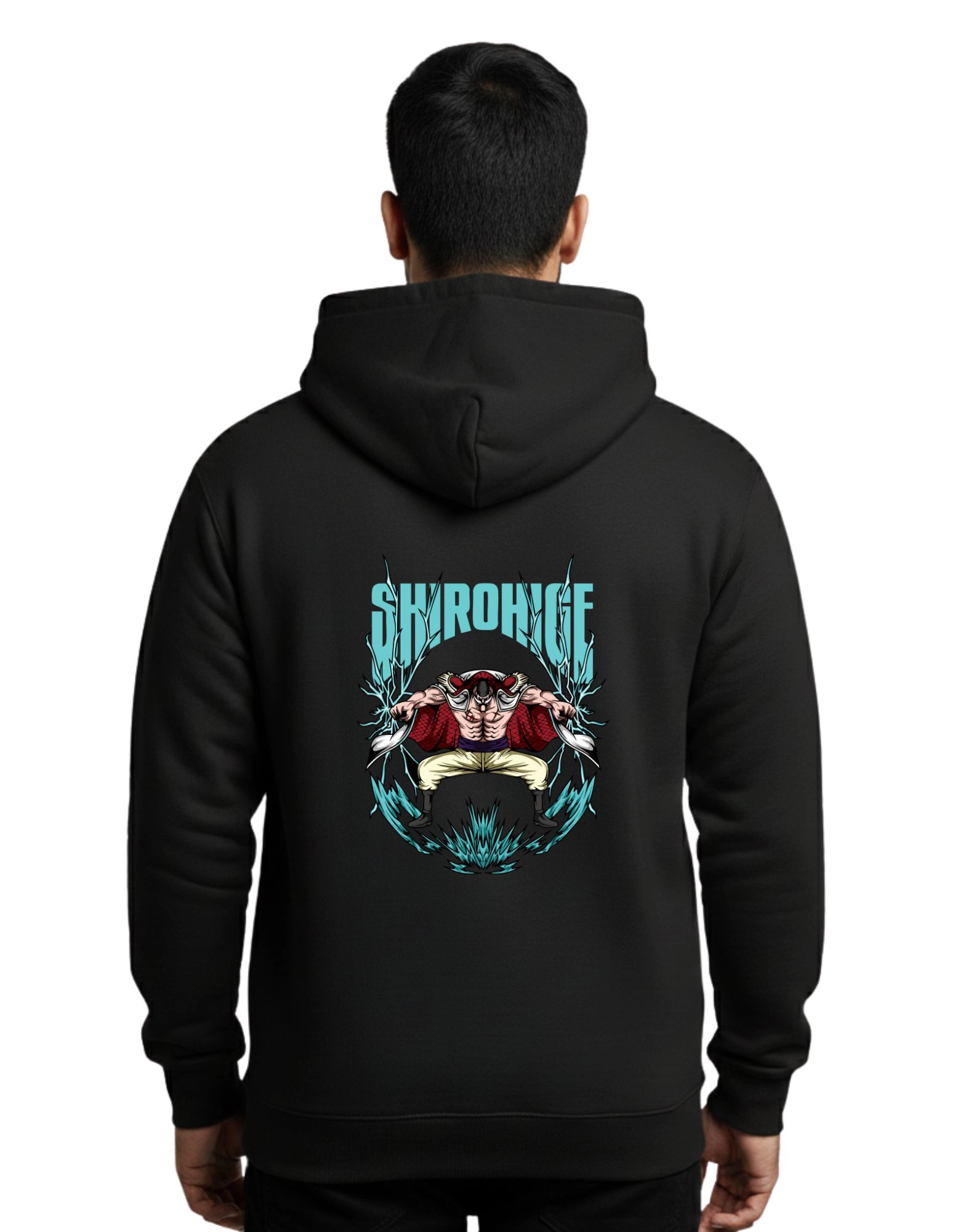 Shirohige Cotton Hoodie Without Zipper 300 GSM Black