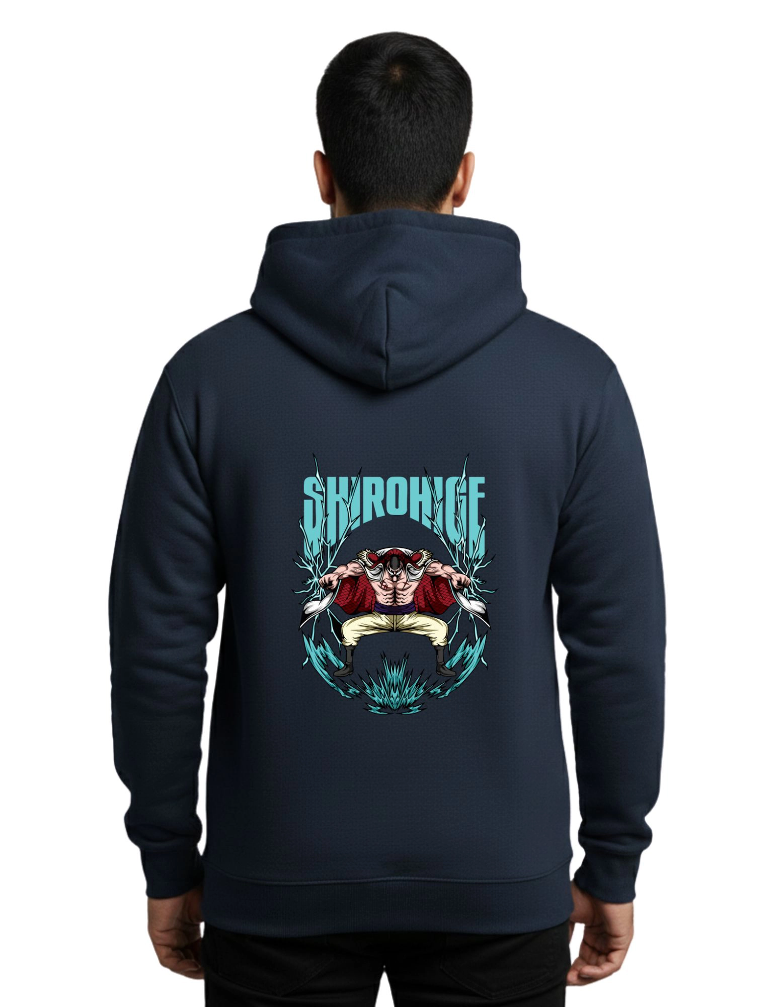 Shirohige Cotton Hoodie Without Zipper 300 GSM Navy Blue