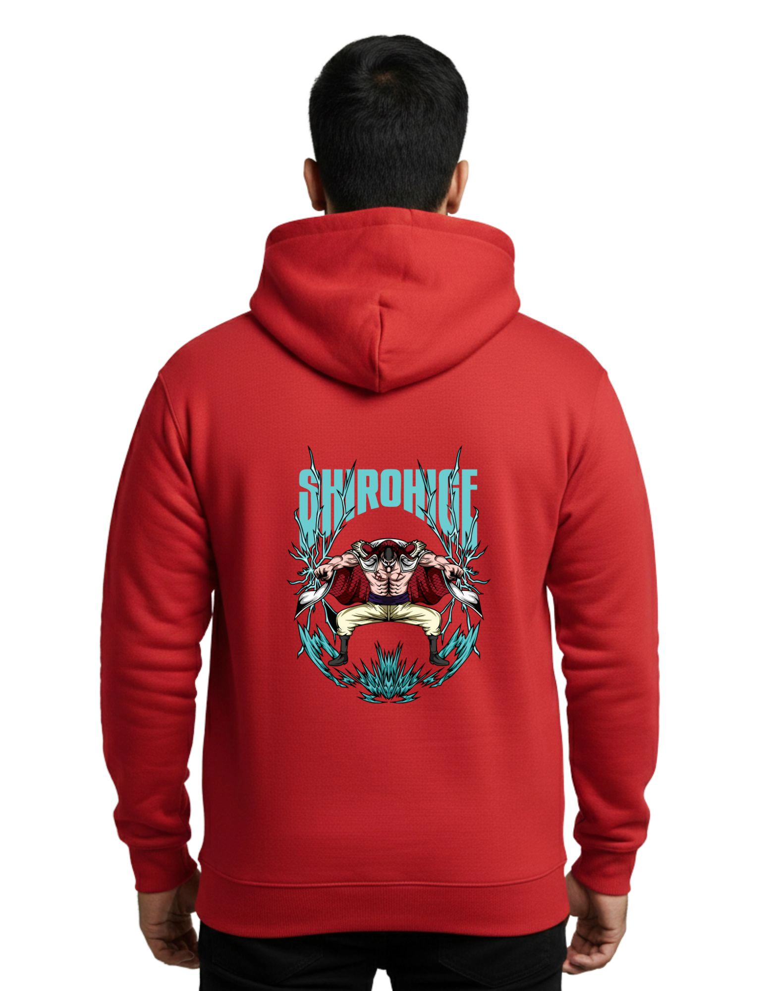Shirohige Cotton Hoodie Without Zipper 300 GSM Red