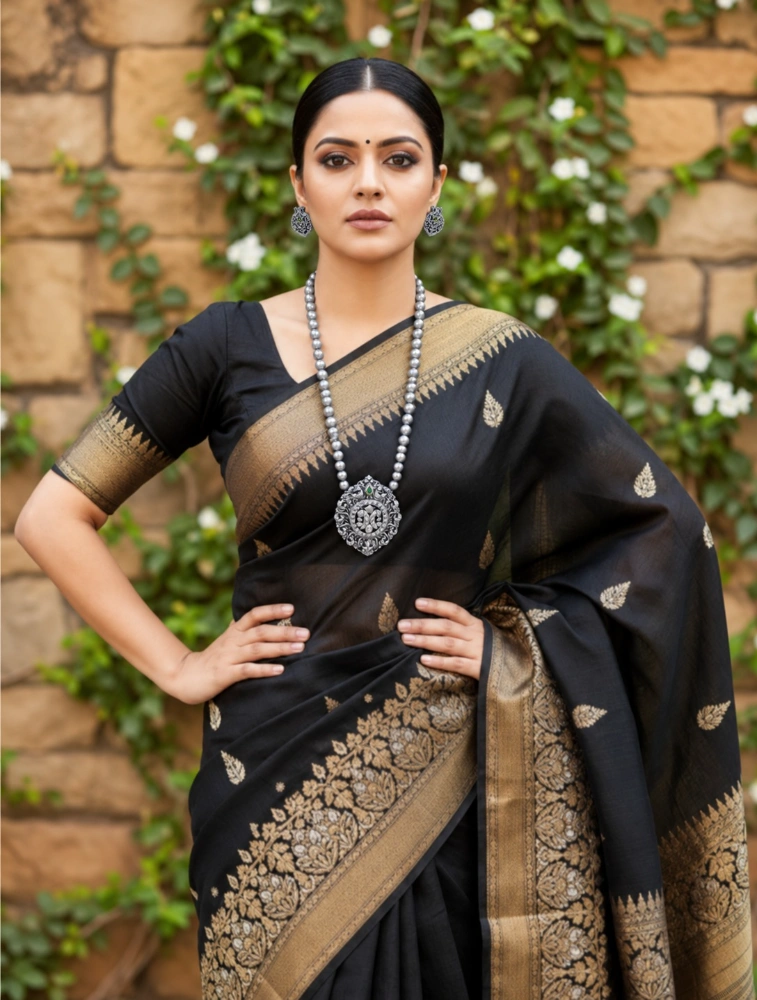 Silver Lakshmi Haram Handmade Terracotta Jewellery Set