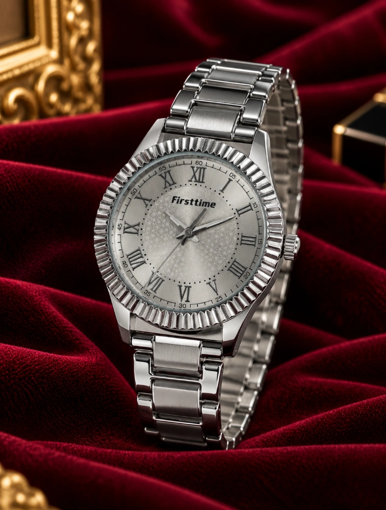 Silver Roman Numeral Watch