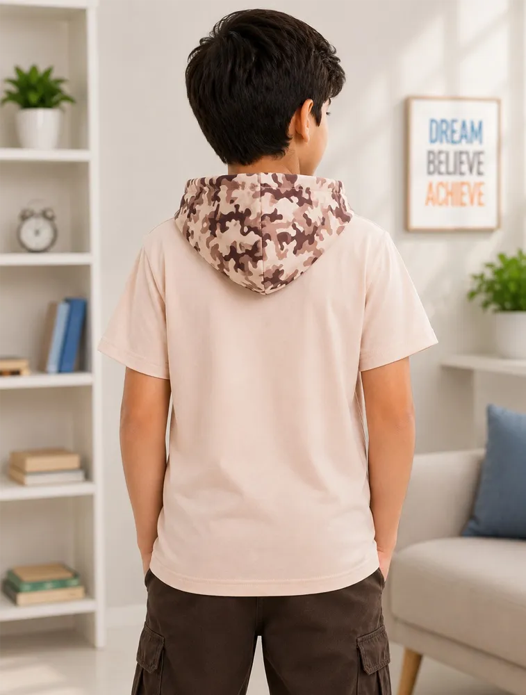 Skin Kids Urban Camo Graphic Hooded TShirt