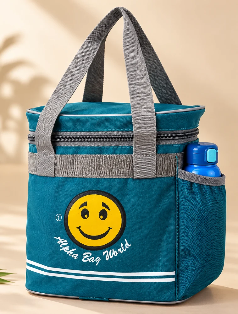 Sky Blue Alpha Nemesis ABW Smile Insulated Lunch Bag