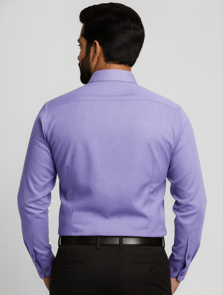 Sky Blue Filafil Polycotton Full Sleeve Shirt With Pocket