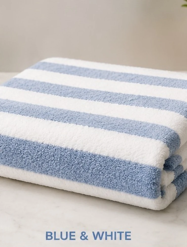 Sky Blue Habitude Microfiber Cozy Touch Premium Bath Towel
