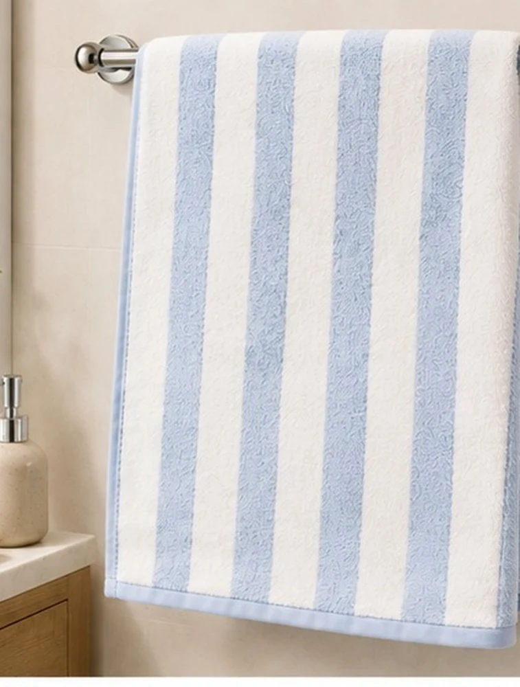Sky Blue Habitude Microfiber Cozy Touch Premium Bath Towel