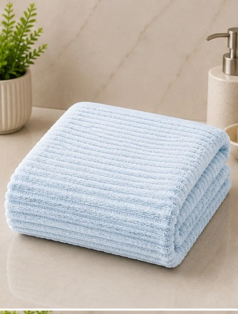 Sky Blue Habitude Microfier SoftNest Premium Bath Towel