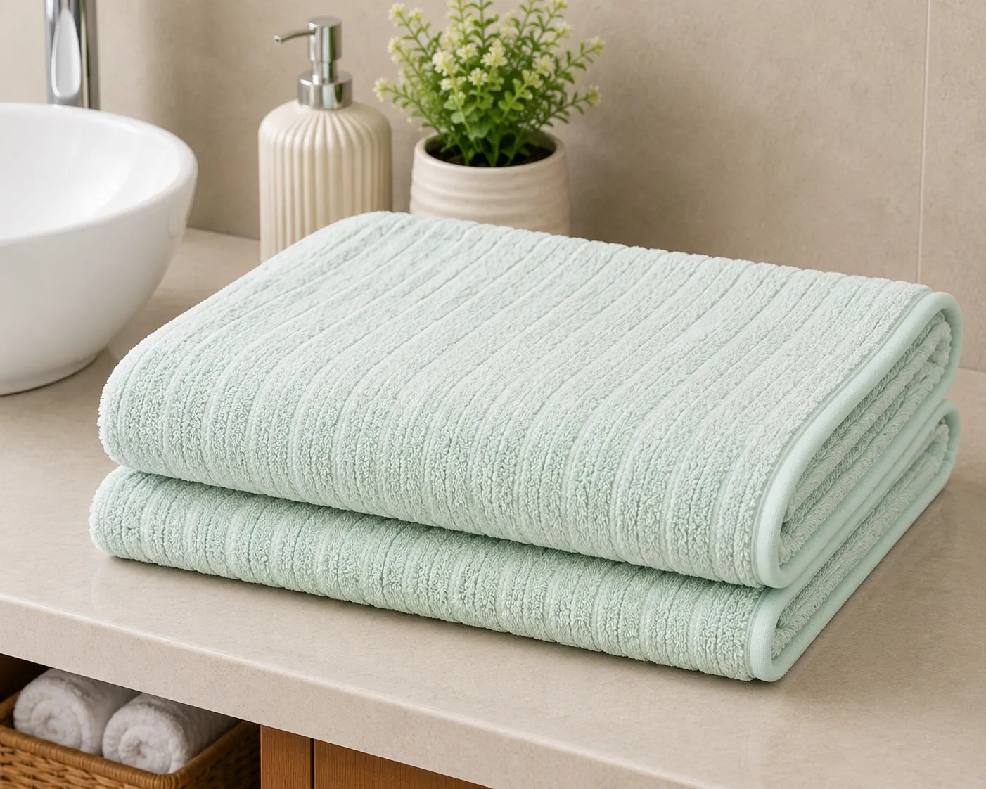 Sky Breeze Blue Habitude PureSoft Microfiber Bath Towel