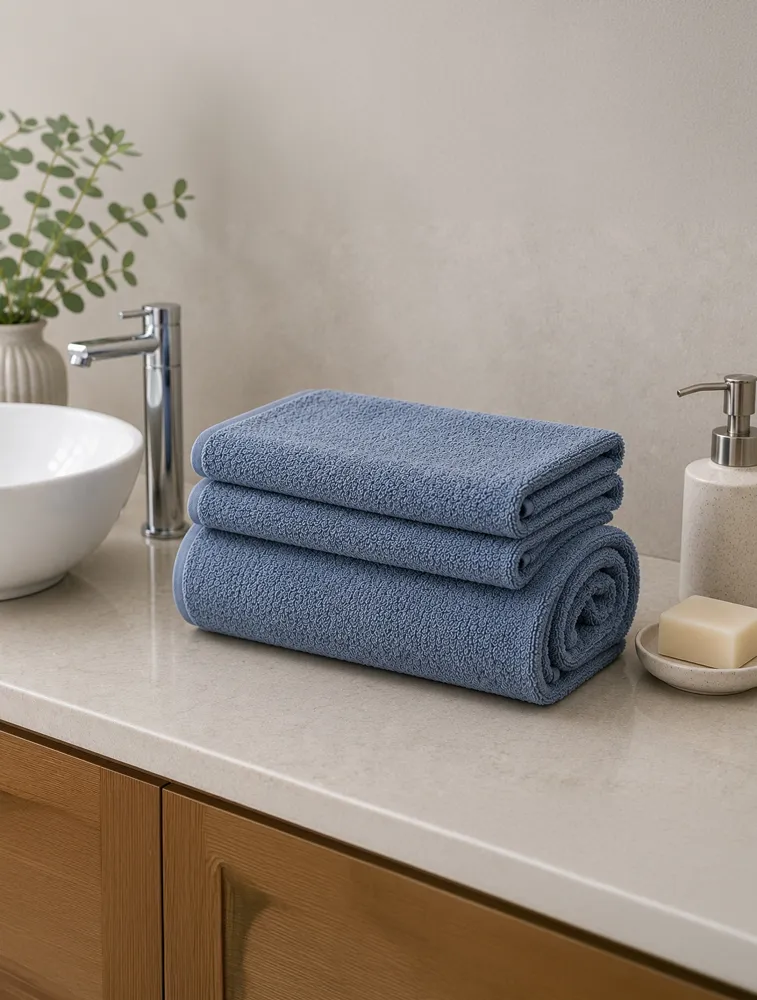 Slate Blue Habitude Microfiber Premium Gym Towel