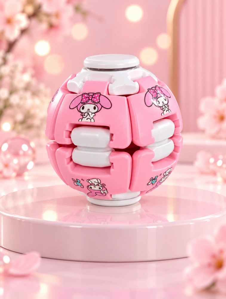 Soft Pink Fidget Spinner Ball