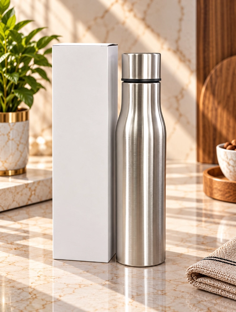 Stainless Steel Water Bottle With Carry Strap
