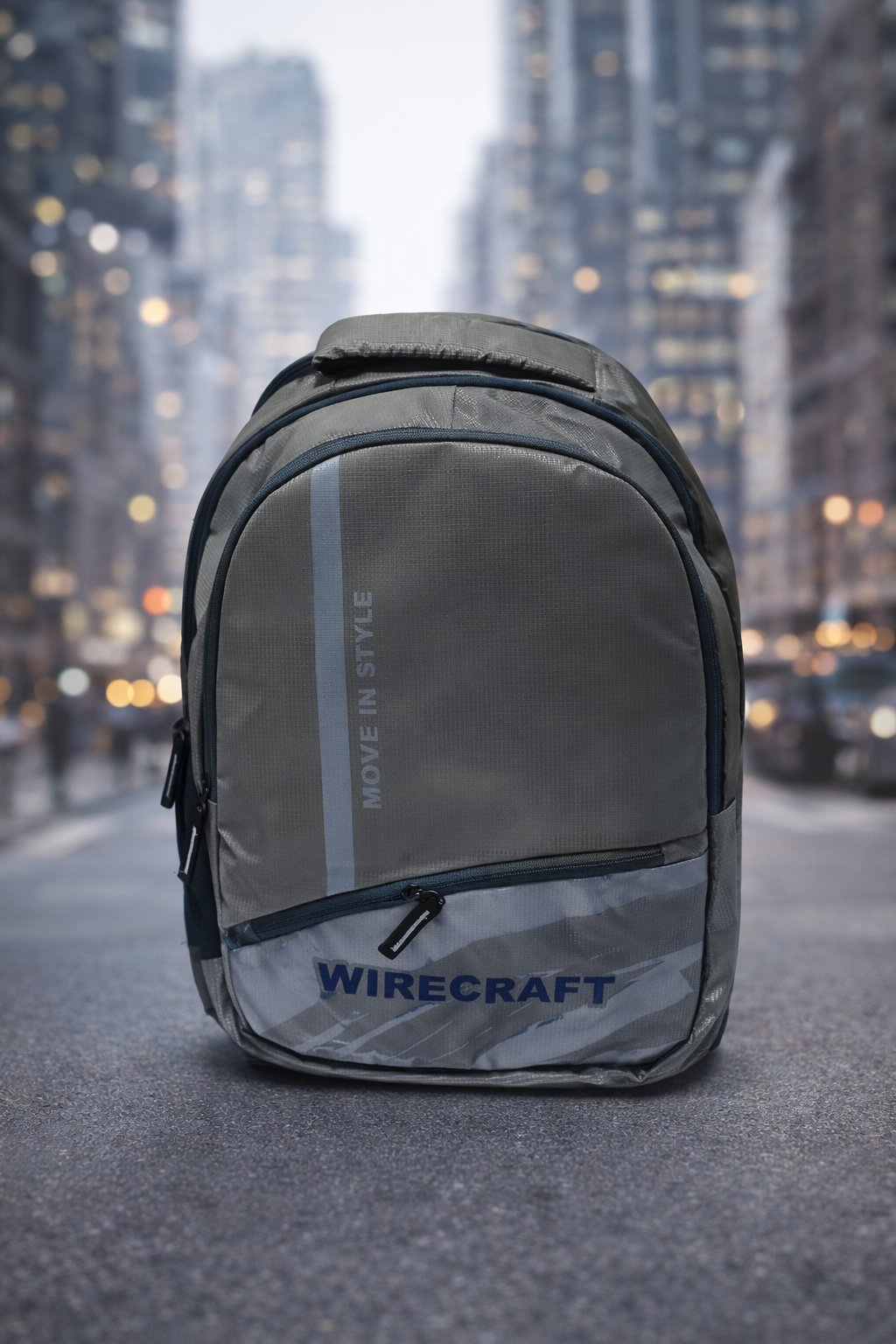 Steel Grey Move In Style Multi Compartment Backpack  