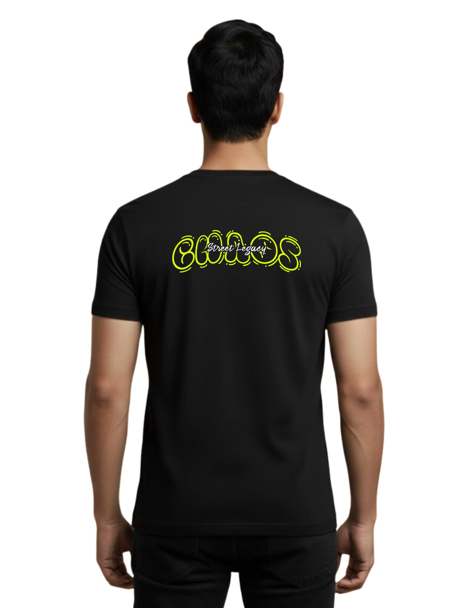 Street Legacy Cotton Round Neck T-Shirt 180 GSM Black